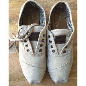 TOMS Mens suede cordones size 10
