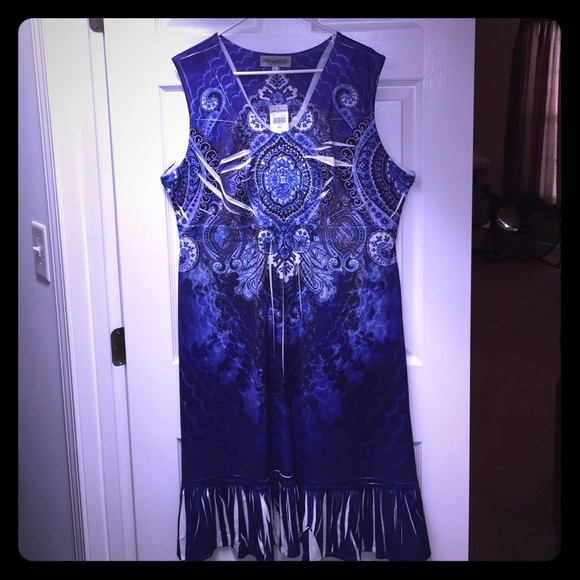 💙 Beautifully Designed Sleeveless Dress 💙