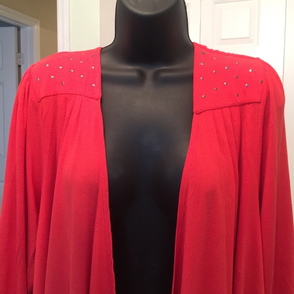 SPRING+MERCER ORANGE CARDIGAN XL - Picture 2 of 4