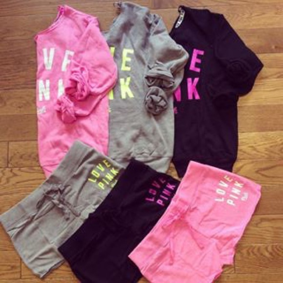 PINK NATION PINK TOP & GRAY BOTTOM - Picture 4 of 4