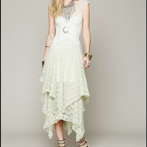 Free people Lace Slip Dress~ Small. Includes slip!