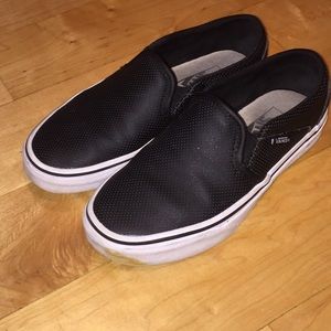 Black slip in vans