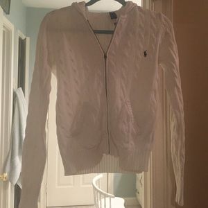 Polo zip up sweater