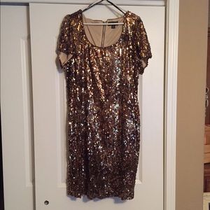 Gold sequin dress size 3X