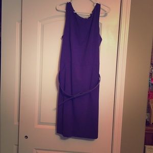 Purple sleeveless dress