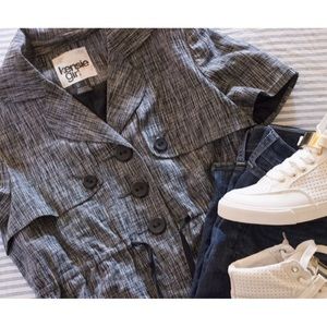 KensieGIRL Black and White Short Blazer