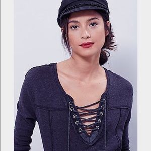NEW-Free people lace up tunic