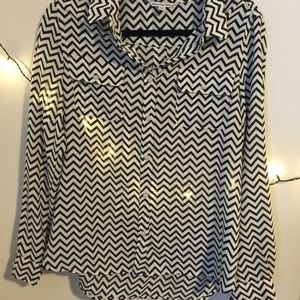 American Eagle Chevron Blouse
