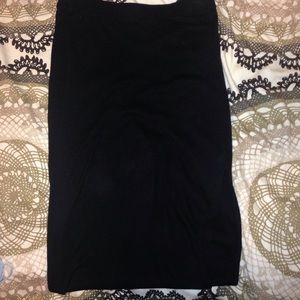 Forever 21 side slit bodycon midi skirt