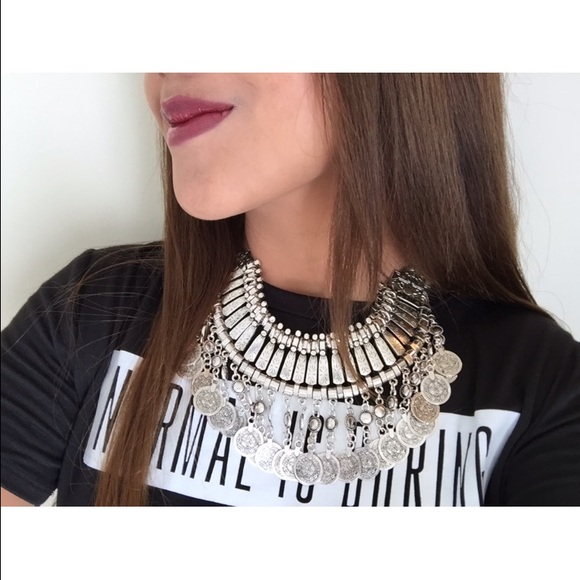 Turkish silver coin necklace - Picture 2 of 4