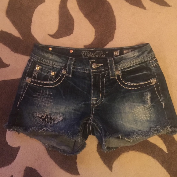Miss Me denim Signature shorts