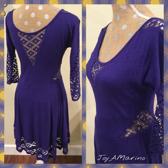 Free People Blue Dress size XS & S - Picture 2 of 3