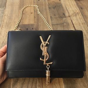 YSL Monogramme leather clutch