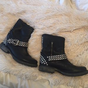 Steve Madden studded black boots