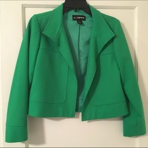 Bright Green Wool mini jacket