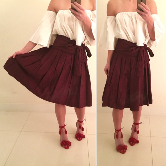 Anthropologie Dresses & Skirts - Silk Wrap Skirt