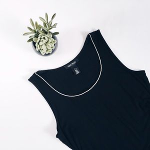 WHBM | Tank with Silver Lining and Rouching