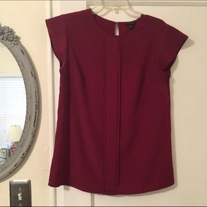 Maroon Classy Ann Taylor Top