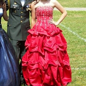 Elegant red ballgown