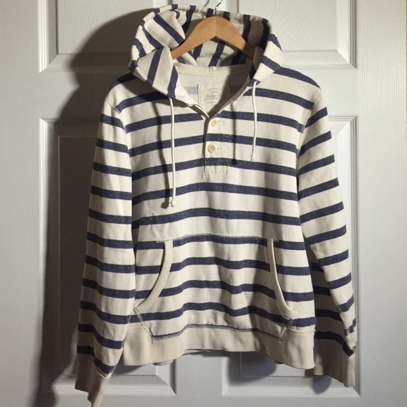 J. Crew Men Striped Hoodie