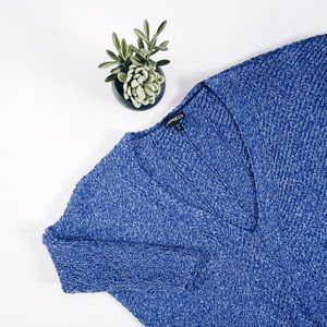 Express | Marled Enginered Rib Tunic Sweater