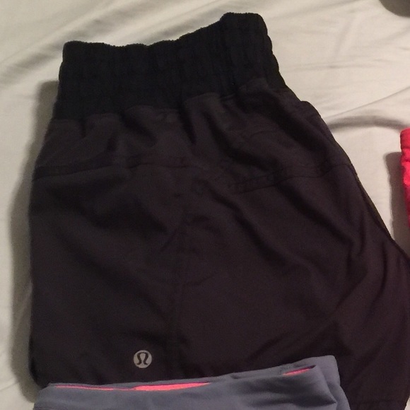 Black Lululemon tracker short