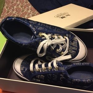 Coach authentic denim poppy tennis