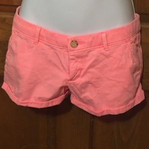 Abercrombie & Fitch neon pink shorts