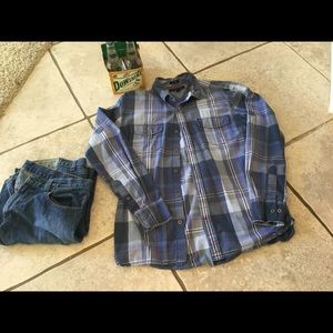 Mens Tommy Hilfiger plaid shirt