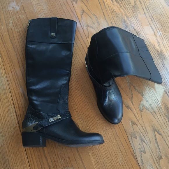 NEW SAM EDELMAN Distressed Juliana Boots sz 35.5 - Picture 2 of 4