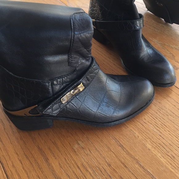 NEW SAM EDELMAN Distressed Juliana Boots sz 35.5 - Picture 3 of 4