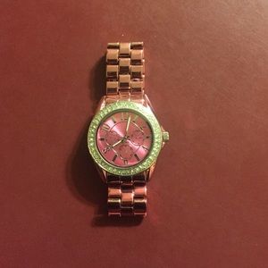 Pink bling watch