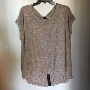 Comfy grey zip top
