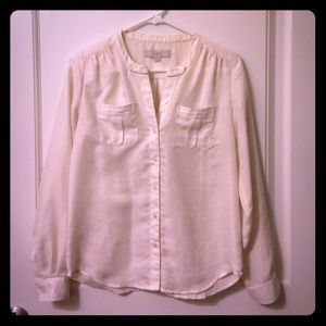 Cream blouse from Loft