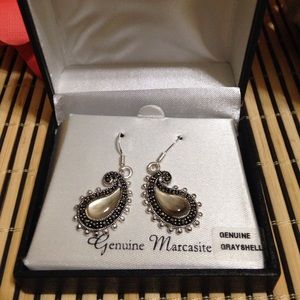 Genuine Marcasite Earrings