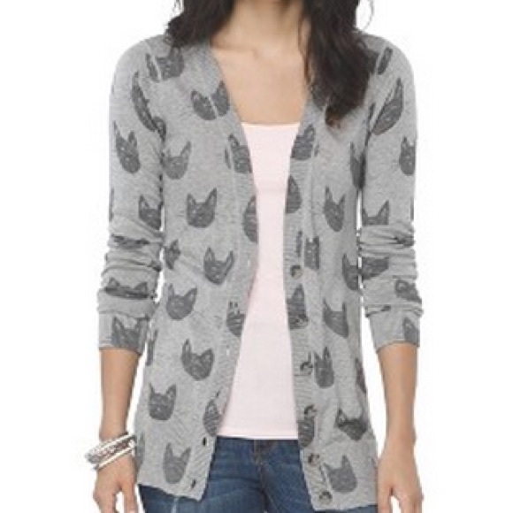 cat cardigan sweater