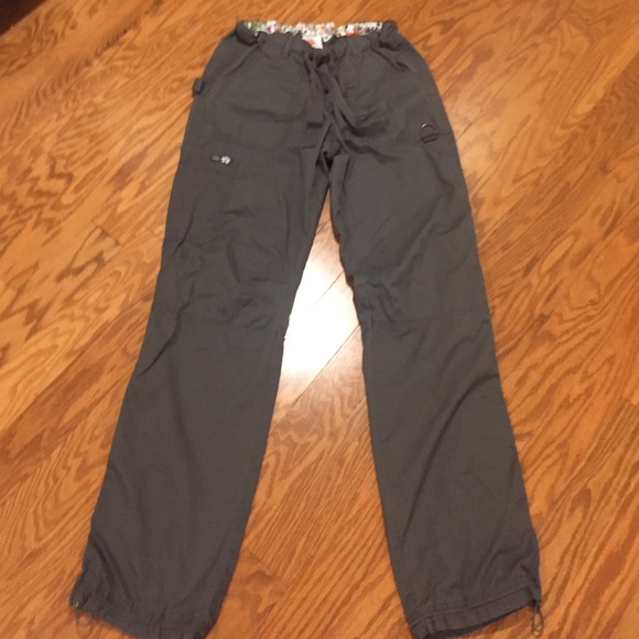 Gray Koi scrub pants