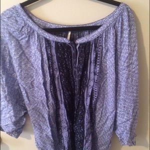 Free People bohemian peasant blouse