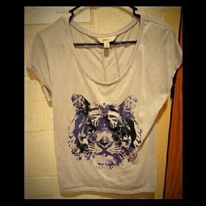 Purple tiger tee