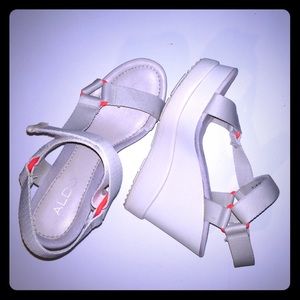 ALDO Daza Velcro Strap Wedge Heeled