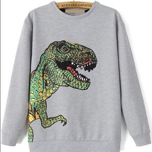 Dinosaur fitted sweatshirt