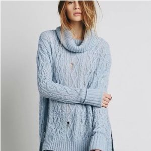 🆕 Free People Complex Cable  Pullover XS NWT $128