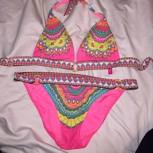 printed pushup halter & bottom (Victoria's Secret)