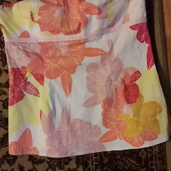 Strapless multi colored  top