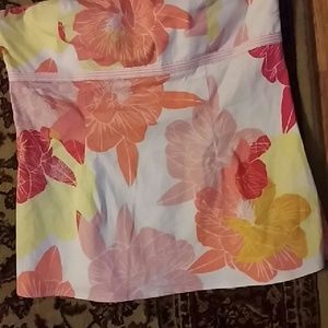 Strapless multi colored  top