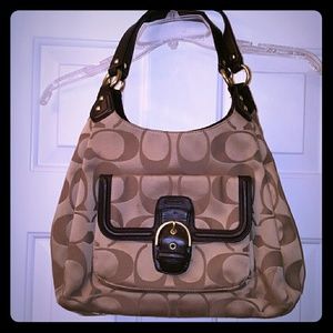 Tan Coach Purse