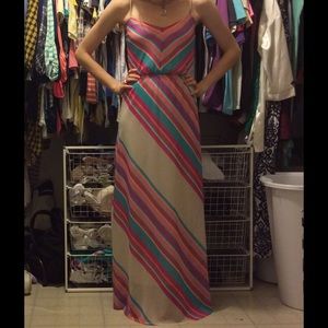 Striped maxi dress