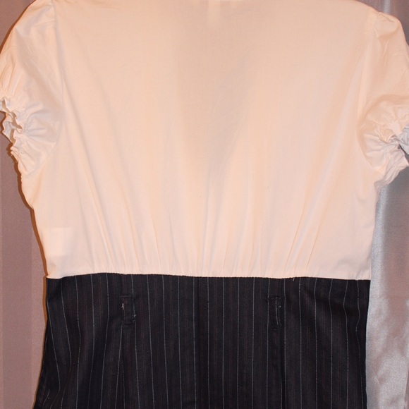 Fitted Dress with Ruffled Neckline - Picture 2 of 4