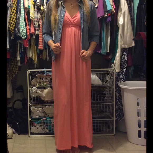 Pink maxi dress