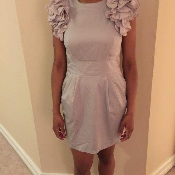 French Connection dress w/ ruffle sleeves sz 10